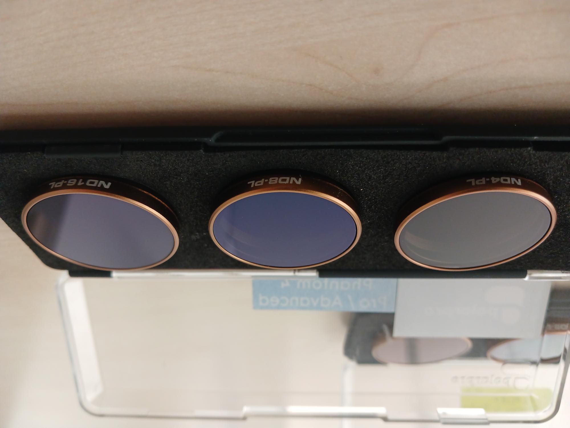Dji phantom 4 proadvanced nd 4-8-16 lens set